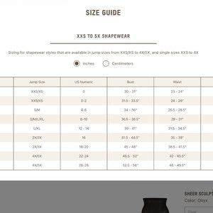 Fendi x skims size chart